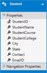 Student Entity in Entity Framework